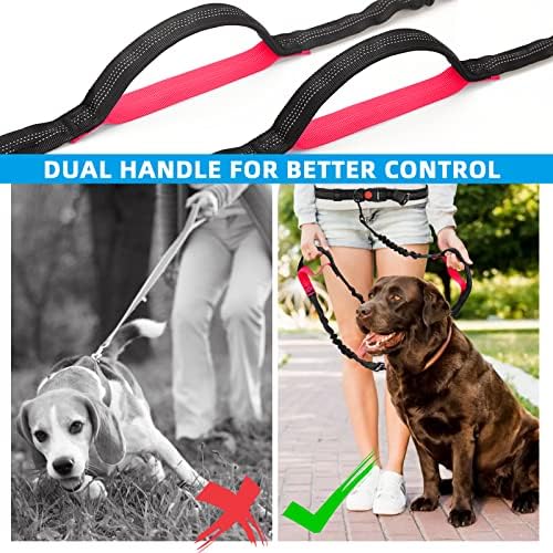 רצועת כלבים כפולה | ידיים רצועות כלבים בחינם 2 כלבים | רצועת כלבים כפולה להליכה ואימונים וטיולים
